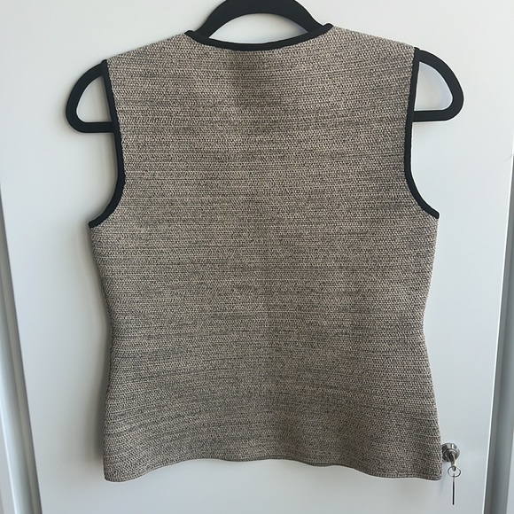 NWT Scanlan Theodore Crepe Knit Tweed Tank - Picture 6 of 7